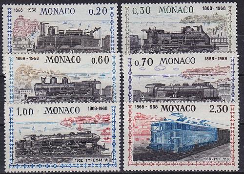 MONACO [1968] MiNr 0896-01 ( **/mnh ) Eisenbahn