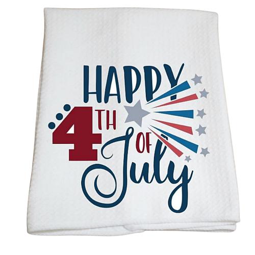 Kitchen Dish Towel Patriotic Decor 16"x24" Microfiber Hand Cloth Absorbent