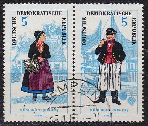 GERMANY DDR [1964] MiNr 1074 WZd144 ( OO/used ) [01] Trachten