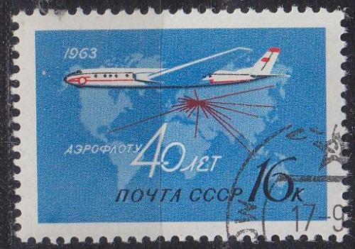 RUSSLAND RUSSIA [1963] MiNr 2722 ( O/used ) Flugzeuge