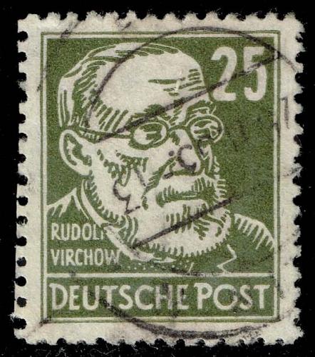 Germany DDR #129 Rudolf Virchow; Used |DDR0129-01XDP