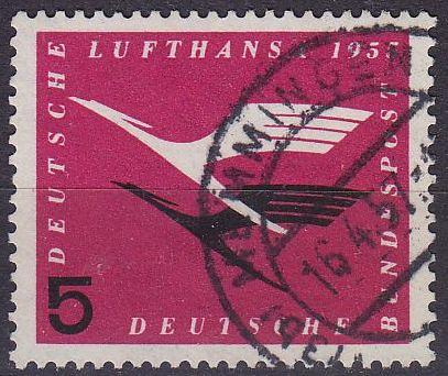 GERMANY BUND [1955] MiNr 0205 ( O/used ) Flugzeuge