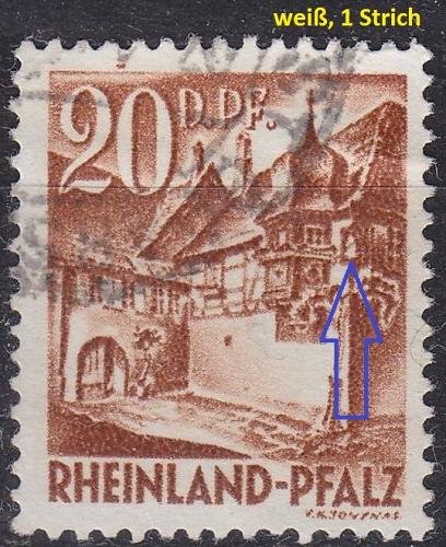 GERMANY Alliiert Franz. Zone [RheinlPfalz] MiNr 0023 y II ( O/used )