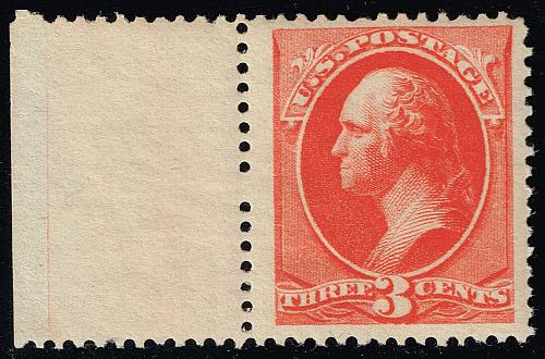 US #214 George Washington w/ skipped perf; MNH |USA0214-04XDP