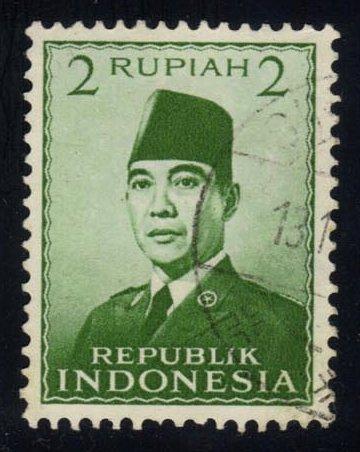 Indonesia #390 Pres. Sukarno; Used |INS0390-08