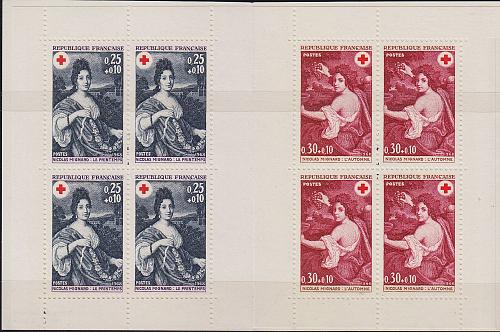 FRANKREICH FRANCE [1968] MiNr 1647-48 Markenheft ( **/mnh ) Rotes Kreuz