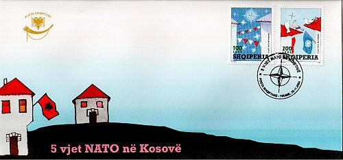 Albania 2004. 5 ANNIVERSARY OF NATO´s ENTRY IN KOSOVO. FDC Set MNH