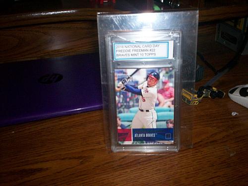 2016 Topps National Baseball Card Day FREDDIE FREEMAN #22 MINT 10