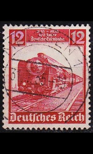 GERMANY REICH [1935] MiNr 0581 ( O/used ) Eisenbahn