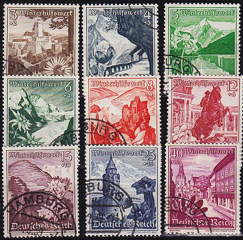 GERMANY REICH [1938] MiNr 0675-83 ( O/used ) Landschaft