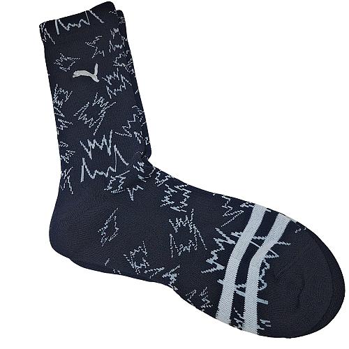 Puma Mens Basketball Socks Crew Cushion Black Size 6-12 Athletic Sport 1 Pair