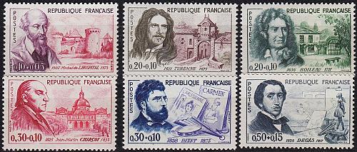 FRANKREICH FRANCE [1960] MiNr 1309-14 ( */mh )