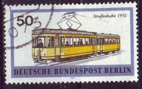 GERMANY BERLIN [1971] MiNr 0383 ( O/used ) Eisenbahn
