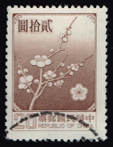 China ROC #2154 Plum Blossoms; Used |CHT2154-02