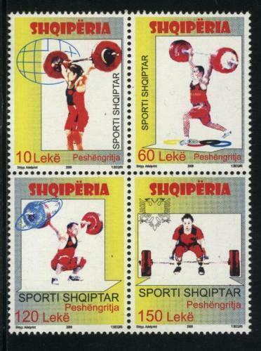 Albania Stamps 2009. Albanian Sports (weightlifting). Set MNH