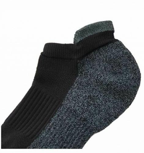 Dr Motion Women's Compression Low Cut Socks Black L 9-11 Cushioned 2 Pair