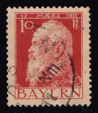 Germany-Bavaria #79 Prince Regent Luitpold; Used (Stars) |BAY079-01