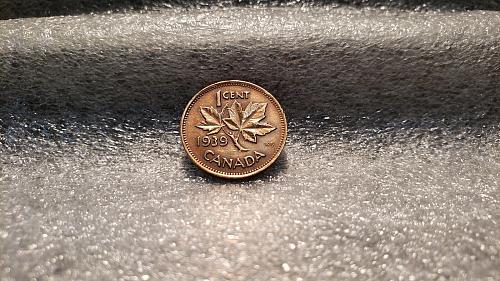 1939 Canada 1 Cent 1c King George VI one cent Coin 2R