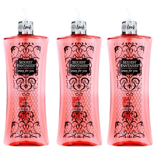 Sexiest Fantasies Crazy for You by Parfums De Coeur, 3 Pack 8oz Body Mist women