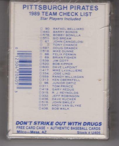 1989 Pittsburgh Pirates Upper Deck Sealed Team Set Barry Bonds