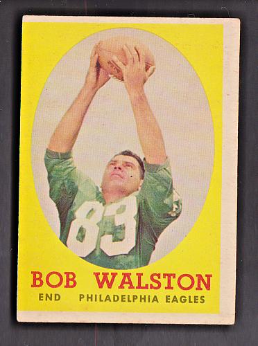1958 Topps Football #87 Bob Walston Eagles NM