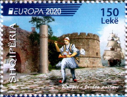 Albania Stamps 2020. Europa CEPT: Ancient Postal Routes. Set MNH
