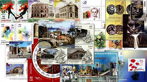 Albania Stamps 2020. Complete year all issues. Set and Souvenir sheet. MNH