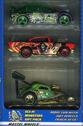 Mattel HOT WHEELS -- SCI-FI MONSTERS GIFT PACK - 5 Car Gift Pack -- MINT