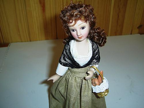 Porcelain doll. Folk Dolls Art. Doll. Puppet. Dummy. Collectible doll