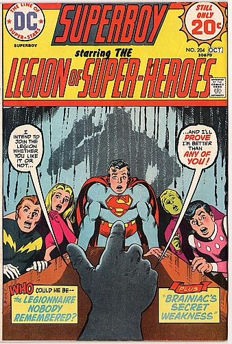 SUPERBOY # 204 Legion Of Super-Heroes MIKE GRELL ART Supergirl Story