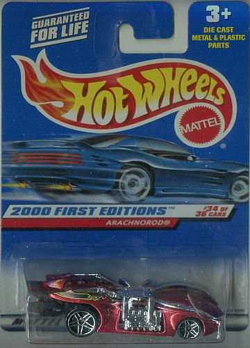 2000 Mattel HOT WHEELS --1st Editions -ARACHNOROD - # 34 of 36 - Coll. #094