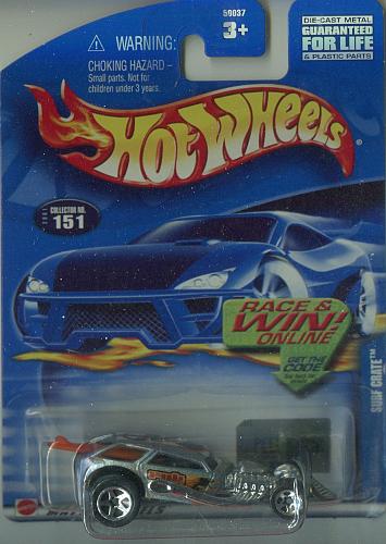 2001 Mattel HOT WHEELS - SURF CRATE - Coll. # 151 - MINT