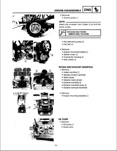 1993-2000 Yamaha VK540II and III ( VK540E ) Snowmobiles Service Repair Manual CD