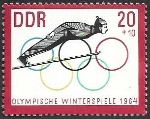 German DDR Hinged Scott #B111 Catalog Value $.25