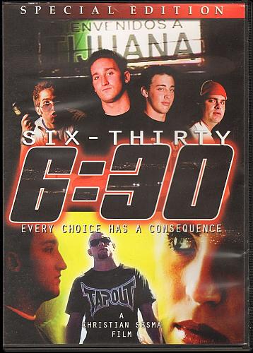 SIX-THIRTY (6:30) Ryan Bragg Intense Crime Drama USED DVD