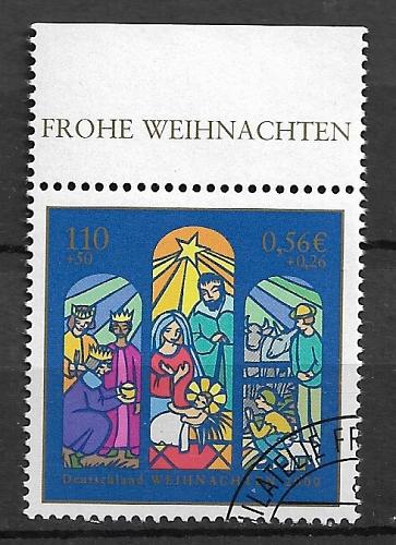 Germany used 2000 Mi 2152 semi-postal chrismas from set