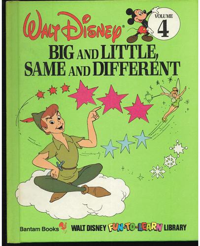 2: Walt Disney FUN-TO-LEARN HBs BIG LITTLE SAME DIFFERENT ANIMAL BABIES 1983 FREE Sh