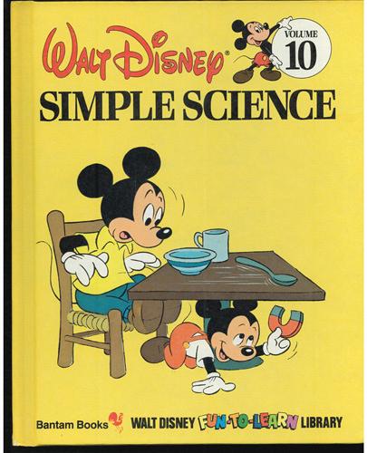 Lot of 2: Walt Disney FUN-TO-LEARN HBs SIMPLE SCIENCE ALL ABOUT YOU 1983 FREE Shippin