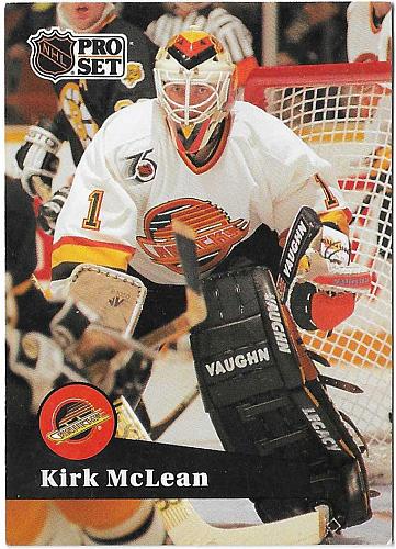 Kirk McLean - Vancouver Canucks - Pro Set French
