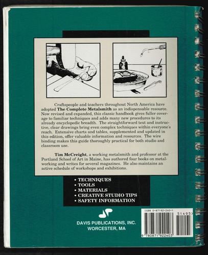 THE COMPLETE METALSMITH 1991 FREE Shipping