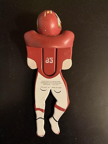 Vintage NFL Washington Redskins Player Clip On Bookmark