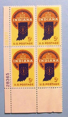 1966 USA "Indiana Statehood"