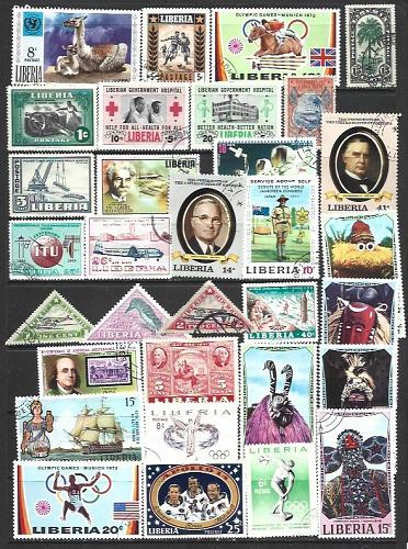 Liberia Mixed Lot All Different 2