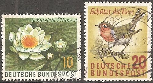 [GE0773] Germany: Nature Conservation (1957) used complete set