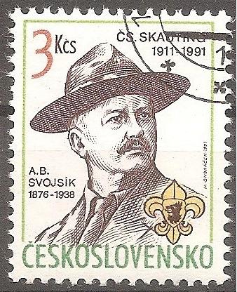 [CZ2816] Czechoslovakia: Scouting in Czechoslovakia (1991) CTO single