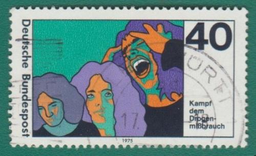 [GE1200] Germany: Campaign vs. Drug Abuse (1975) used single