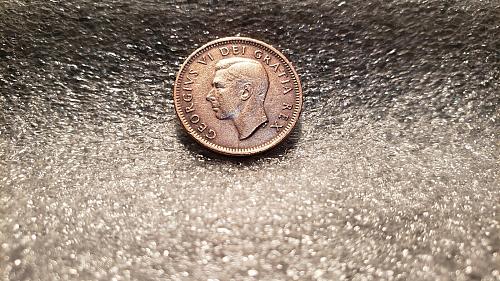 Canada 1951 1Cent 1c Copper One Canadian Penny George VI Coin