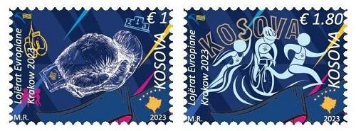 Kosovo Stamps 2023. European Games - Krakow, Poland. Sport. Set MNH