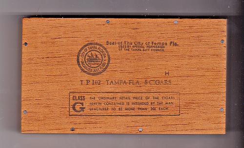 1968 Governors Baseball Dinner MLB Spring Training Cigars & Box