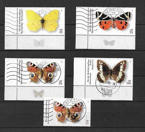 Germany used 2005 postally used SET welfare semi-postal Mi 2500 - 2503